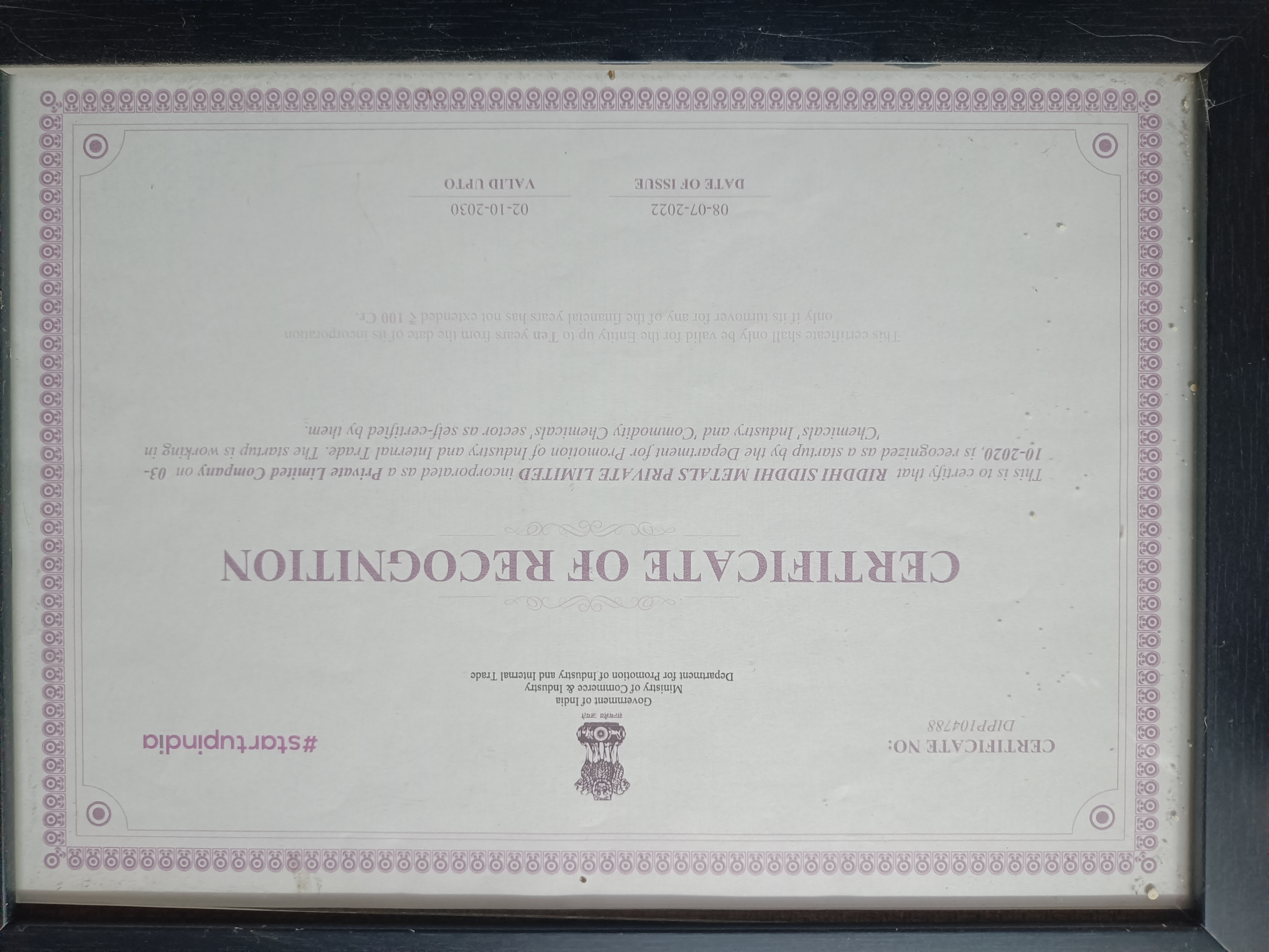 Certificate 2